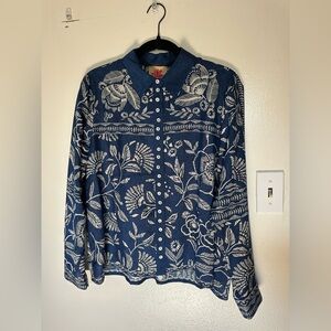 Johnny Was Button Down Blouse